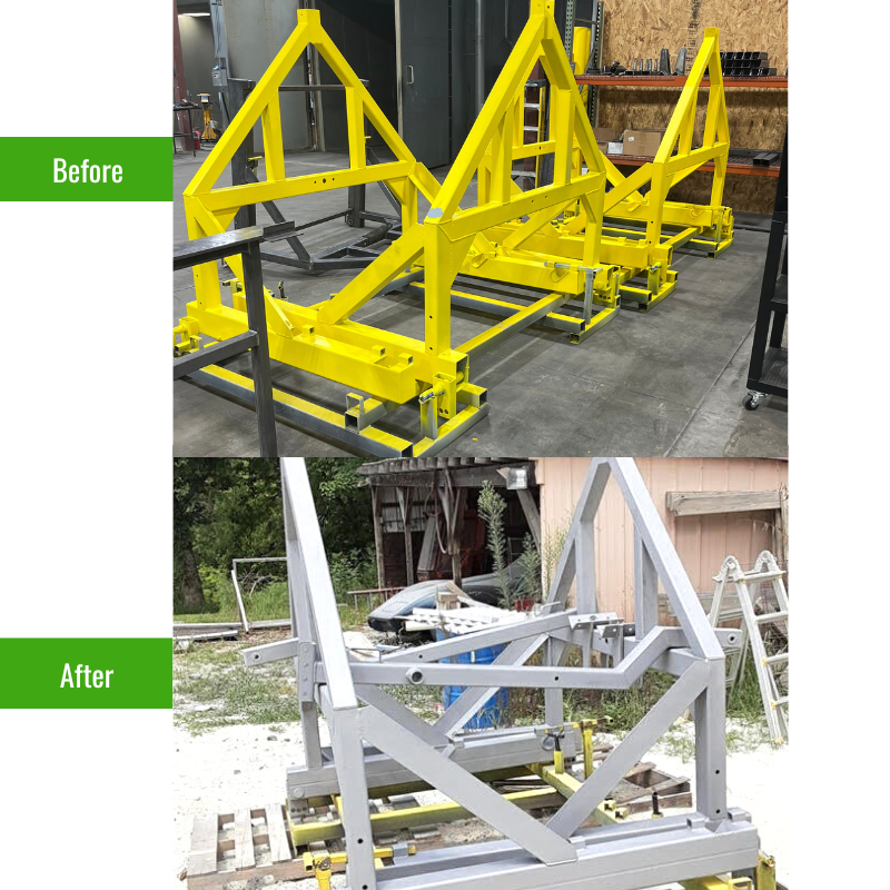 Blasted Powder-Coating from Two Tailers